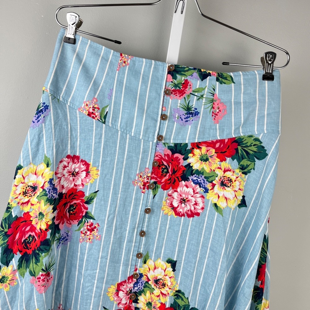 Anthropologie Maeve Boho Floral Cottagecore Skirt Womens 10 Asymmetrical New NWT